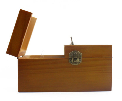 Willcomes Wooden Turns Itself Off Useless Box Leave Me Alone Box Perpetual Machine for Geek Gifts or Desk Toys