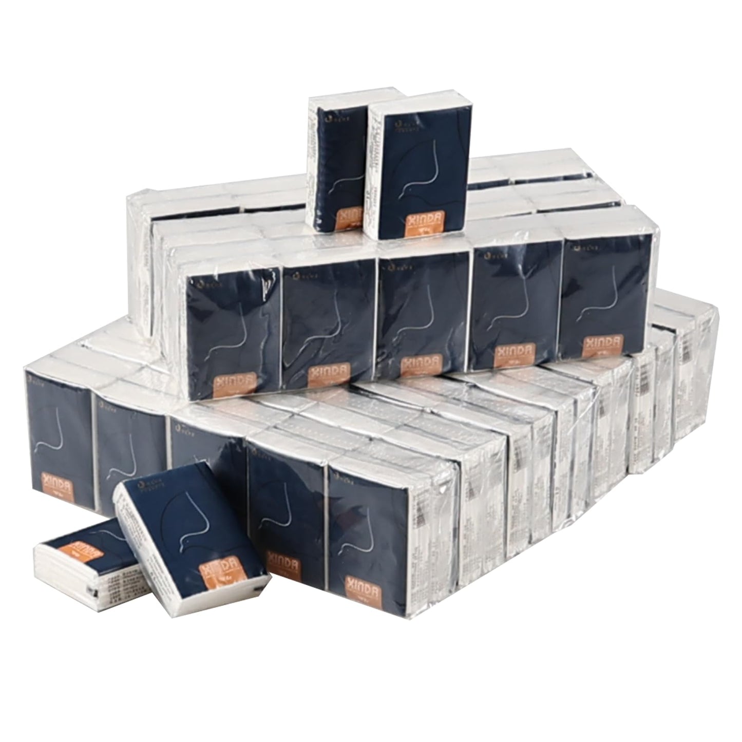 Yesdate 100-Pack 4-Ply Pocket Packs Facial Tissues, Mini Type Travel Tissues, Soft and Unscented