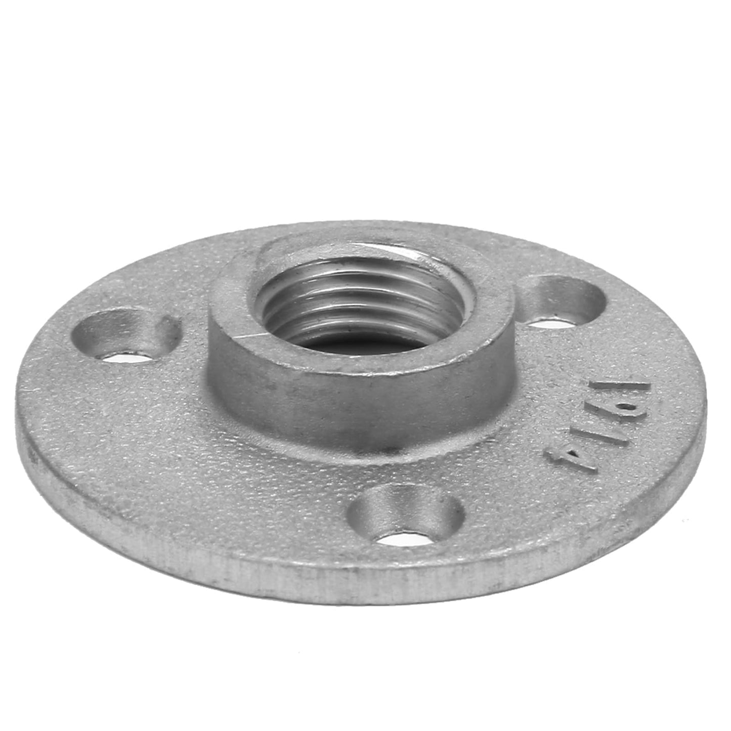 10Pcs Floor Flange,Aluminum Floor Flange,Aluminum Threaded Flange AlloyCast Iron Flange Pipe Base 3 Holes Pipe Fitting 1/2 Inch Thread Pipe Decor (Aluminum Alloy)