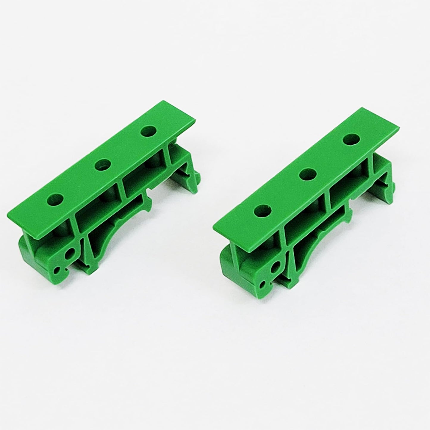 20 Pairs / 40 Pcs PCB DIN C45 Rail Mounting Adapter Circuit Board Mounting Bracket Carrier Clips Holder for Circuit Breaker Relay Electrical Appliances Green 1.38Inch