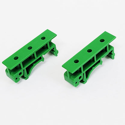 20 Pairs / 40 Pcs PCB DIN C45 Rail Mounting Adapter Circuit Board Mounting Bracket Carrier Clips Holder for Circuit Breaker Relay Electrical Appliances Green 1.38Inch
