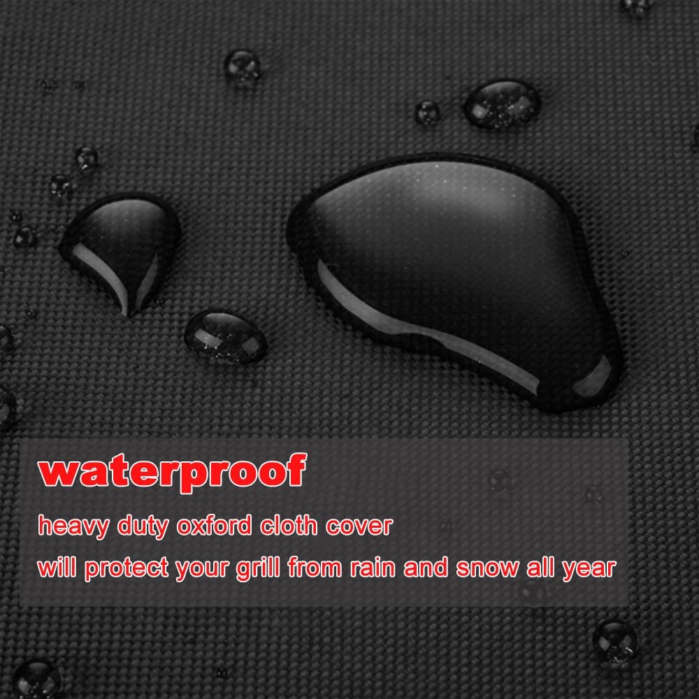Samhe Grill Cover, 32-Inch Waterproof UV Resistant Heavy Duty BBQ Gas Grill Cover for Nexgrill Brinkmann Weber