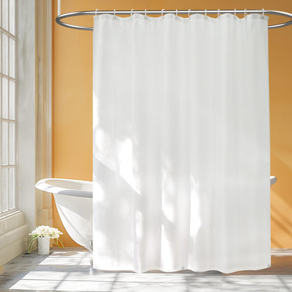Seenus 84 inch Extra Long Waterproof Fabric Shower Curtain, Long Shower Curtain Liner with 3 Extra-Large Magnets, 72'' x 84'' Machine Washable White Cloth Shower Curtain Lightweight for Bathroom