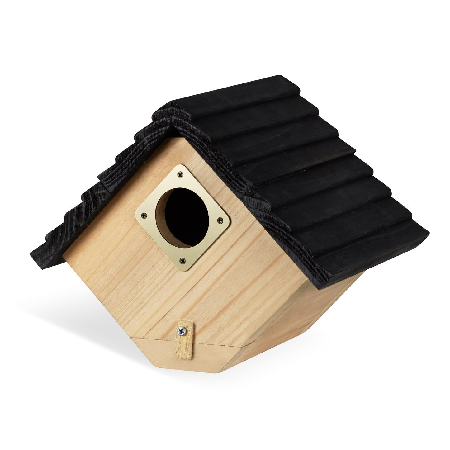 Bird House for Outside, Outdoor Bird Houses for Bluebirds, Finches & Cardinals - Natural Wooden Bird Nest with Easy Clean Design, Hanging Garden Decoration (8.5 x 6 x 6.8 Inch)