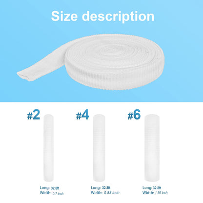 Konmee Size 2 Tube Bandages Fix Net Tubular Bandage Elastic Net Wound Dressing for Thumbs and Toes, 32.8FT Long