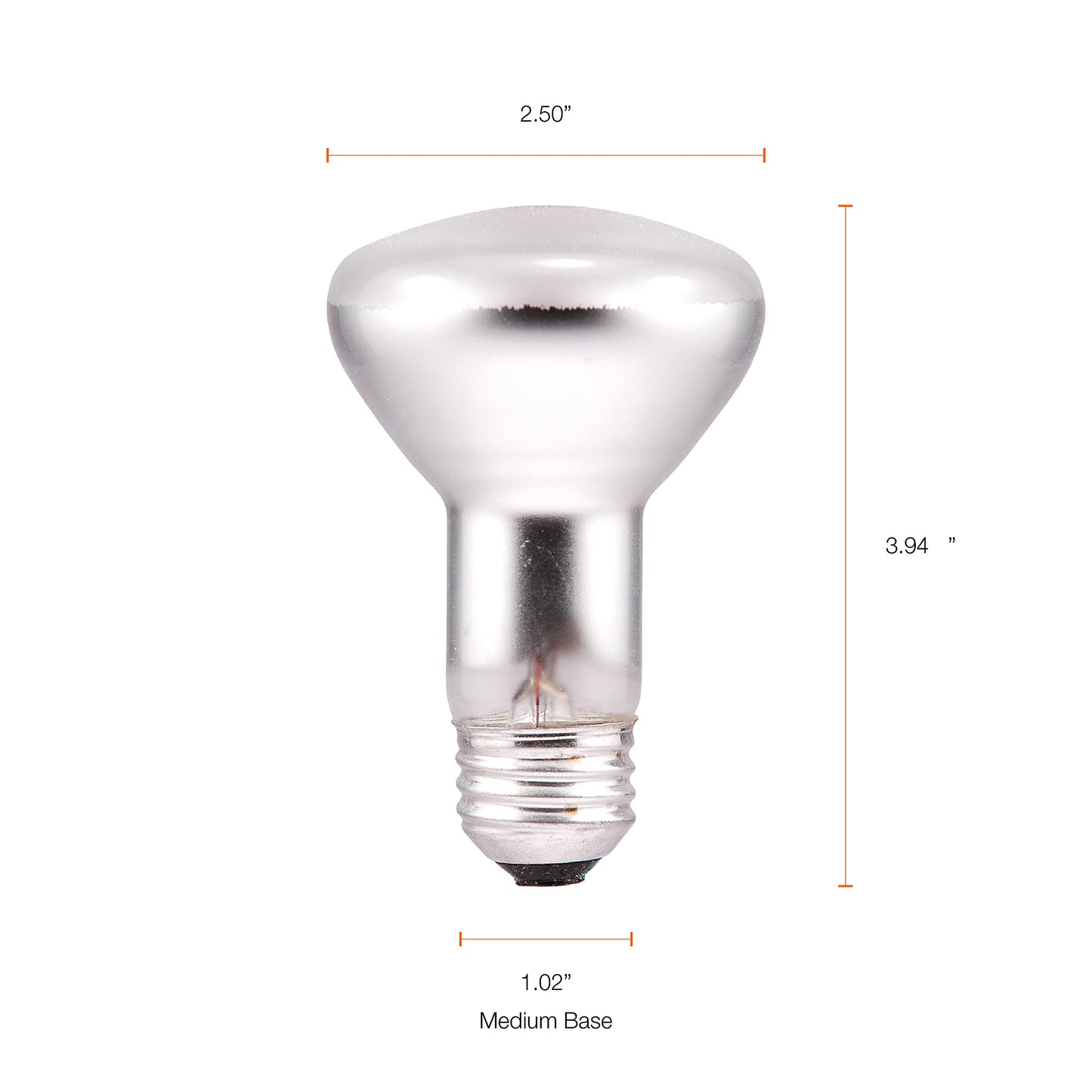 Sylvania 15676 R20 130-Volt 45-Watt Reflector Indoor Flood Light Bulbs, Incandescent Light (Pack of 6)