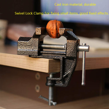 Mini Table Clamp, Small Bench Vice, New Upgraded cast Iron Manufacturing Jewelers Hobby Clamps Craft Repair Tool Portable Work Bench Vise (mini)