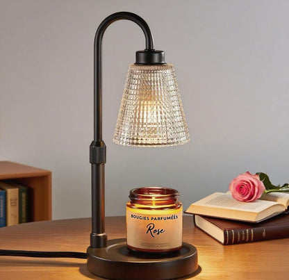 Couvkadl Candle Warmer Lamp with Timer, Dimmable Candle Warmer for Jar Candles, Height Adjustable Wax Melt Warmer, Birthday Gifts for Women Mom, House Warming Gifts New Home Decor