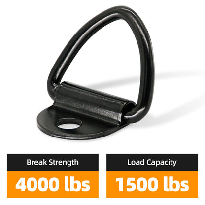 12PCS V Ring Tie Down Anchors 2" Diameter Steel Tie Down V-Ring Bolt On Trailer Anchor for Trailer,Cargo,Truck,Warehouse,Boat