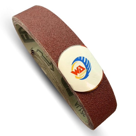 WA GRINDER 10PACK - 2" x 28" Sanding Belt, 80# Aluminum Oxide for Belt Sander Metal Fabrication, Woodworking Grit 80