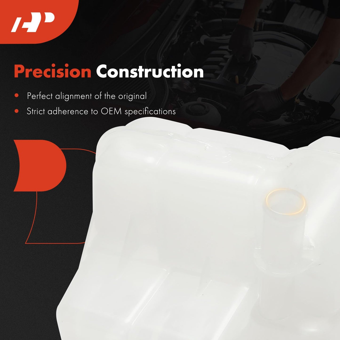 A-Premium Coolant Recovery Overflow Reservoir Tank [with Cap] Compatible with Chevrolet Cruze 10-16, Orlando 12-14 & Buick Cascada 16-18, Verano 12-17, 1.4 1.6 1.8 2.0 2.4