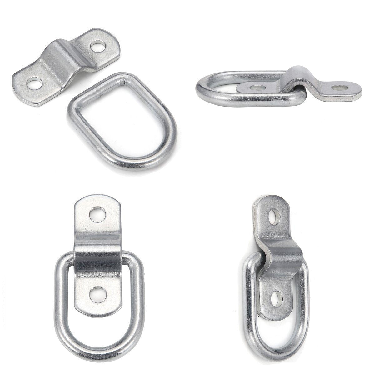 TooTaci D-Ring Tie Down Anchors 1/4" Heavy Duty,10pcs Stainless Steel Trailers Tie Down Anchor 1200BLS for Boats,Trailers Trucks RV,Warehouse,Garage,D Rings Anchor for Floor,Wall,Ceiling Mount