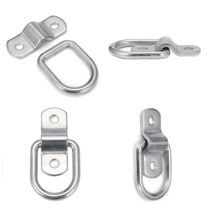 TooTaci D-Ring Tie Down Anchors 1/4" Heavy Duty,10pcs Stainless Steel Trailers Tie Down Anchor 1200BLS for Boats,Trailers Trucks RV,Warehouse,Garage,D Rings Anchor for Floor,Wall,Ceiling Mount