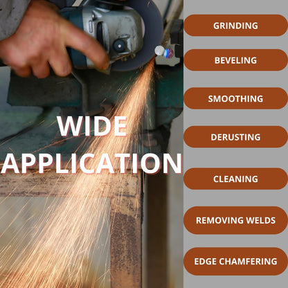 WA GRINDER 10PACK - 4" x1/4" x5/8" Depressed Center Grinding Wheel for Angle Grinder Metalworking Grinding Disc 4 Inch Diameter, 1/4 Inch Thickness, 5/8 Inch Arbor (Red)