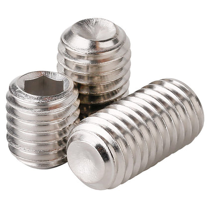 HanTof 747Pcs 21 Sizes Metric M2/M2.5/M3/M4/M5/M6/M8 Allen Head Socket Hex Grub Set Screws,Internal Hex Drive Headless Cup-Point Set Screws Assortment Kit with 7Pcs Hex Wrenches,304 Stainless Steel