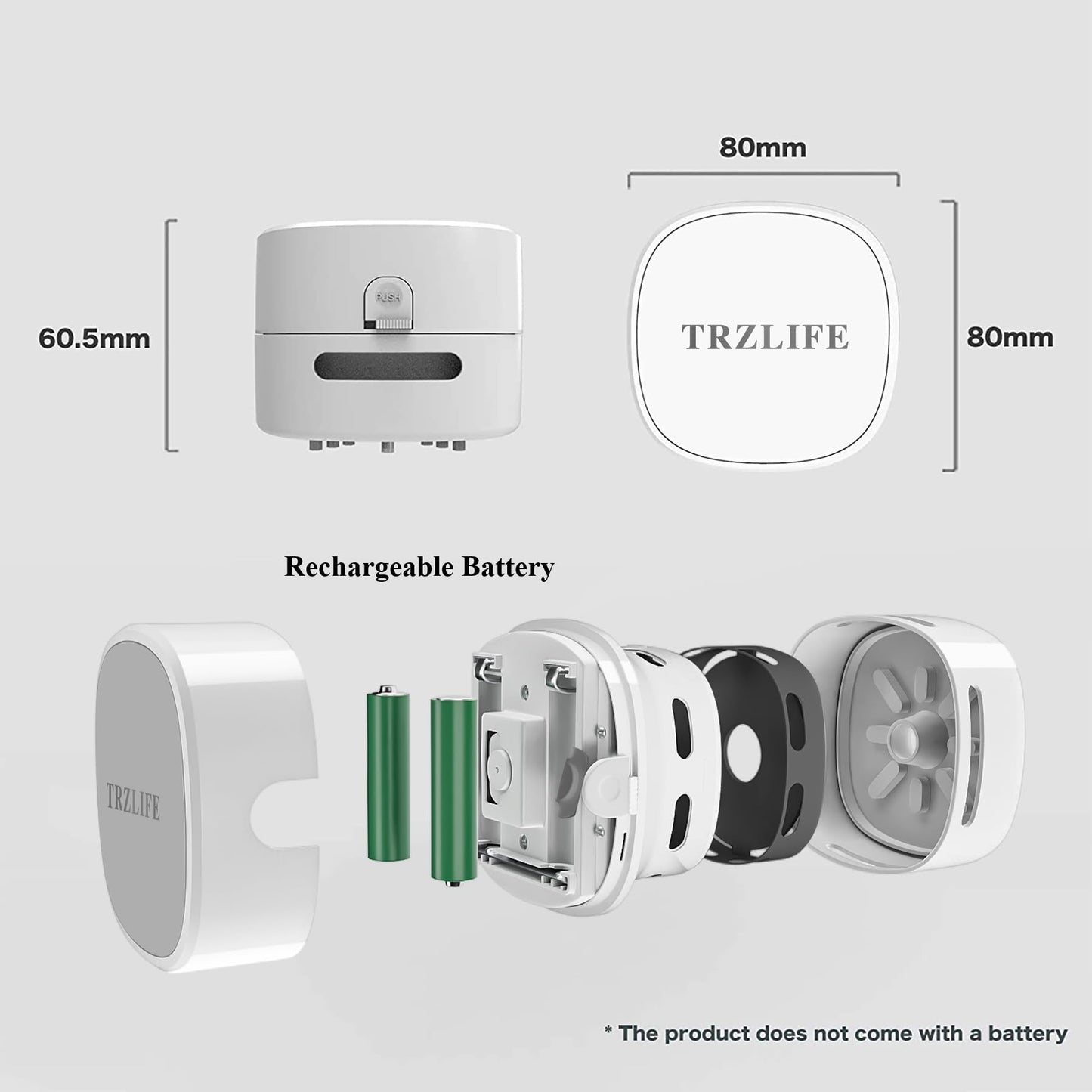 TRZLIFE Desk Vacuum Cleaner, Rechargeable and Durable Mini Table Vacuum Cleaner Must-Have Office Desk Accessory Sucks up Tiny Items and Crumbs from Desktop Drawer Countertop Ideal as a
