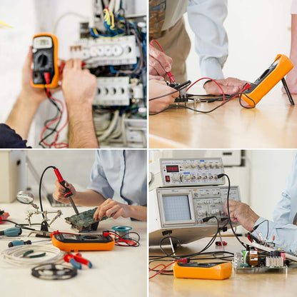 DIGFLEX Volt Testing Digital Multimeter Voltmeter Ammeter AC DC Meter OHM for DIY