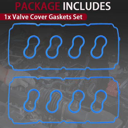 VS50625R Valve Cover Gasket Set for Dodge Ram 1500 (5.7L), Ram 2500/3500, Charger, Challenger, Durango, Magnum & Jeep Commander, Chrysler Aspen 300 (2006-2018, 6.1L/6.4L Compatible)