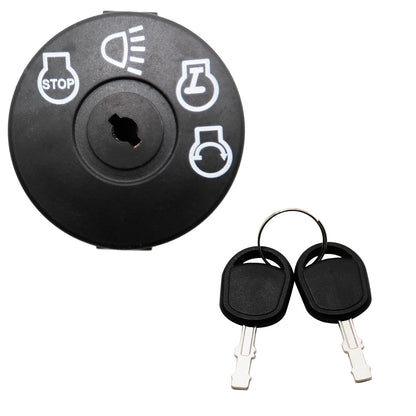 Aynaxcol GY20074 Starter Ignition Switch with Keys 7-Terminals Replacement for John Deere Series Tractors D100 D105 D110 D120 D125 D130 D140 D150 D155 D160 D170, Replace AM133597