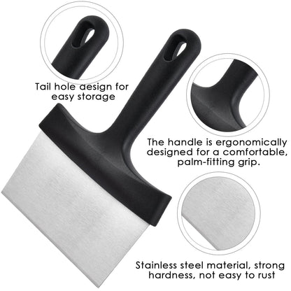 BVOPLME Griddle Cleaning Kit for Blackstone 14 Pieces, Griddle Cleaning Kit with Grill Stone, Griddle Scraper, & Griddle Brush, Flat Top Grill Cleaning Kit Easy to Clean on Hot or Cold Surfaces