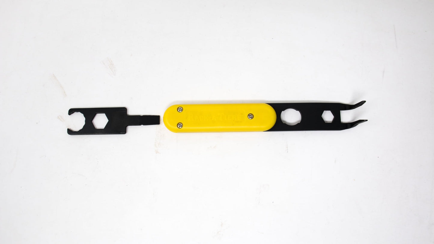 Rack-A-Tiers Solar Serpent 5-in-1 Multipurpose Solar Connector Tool, Wrench for Solar Connectors, Disconnect Tool for MC4, T4, PV4, and H4 Connectors (30200)
