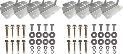 Renogy 2 Sets Solar Panel Mounting Z Bracket Set of 4 Units RV Boat Off Grid Roof