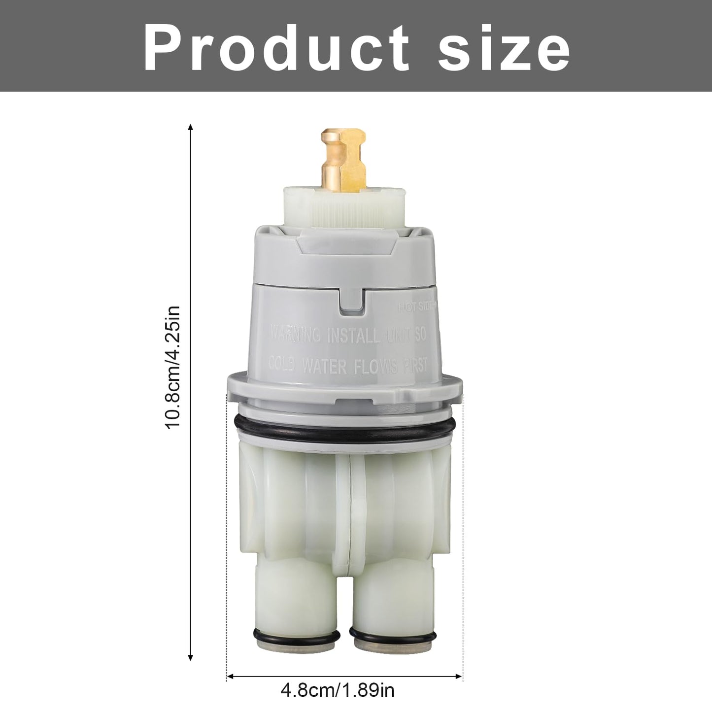 BOXOB RP46074 Shower Valve Replacement for Delta, Faucet Tub Shower Cartridge Replacement Compatible with Delta 13/14 Series Single Handle Bathtub and Shower