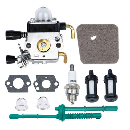 Anxingo FS45 Carburetor Replacement for Stihl FS38 FS46 FS55 KM55 HL45 FS45L FS45C FS46C FS55C FS55R FS55RC C1Q-S97 Carb Kit String Trimmer Weed Eater