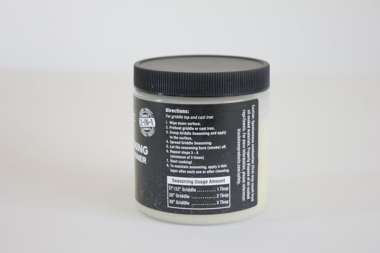 Blackstone Griddle Seasoning and Cast Iron Conditioner 1 Bottle of 2-In-1 Griddle Formula