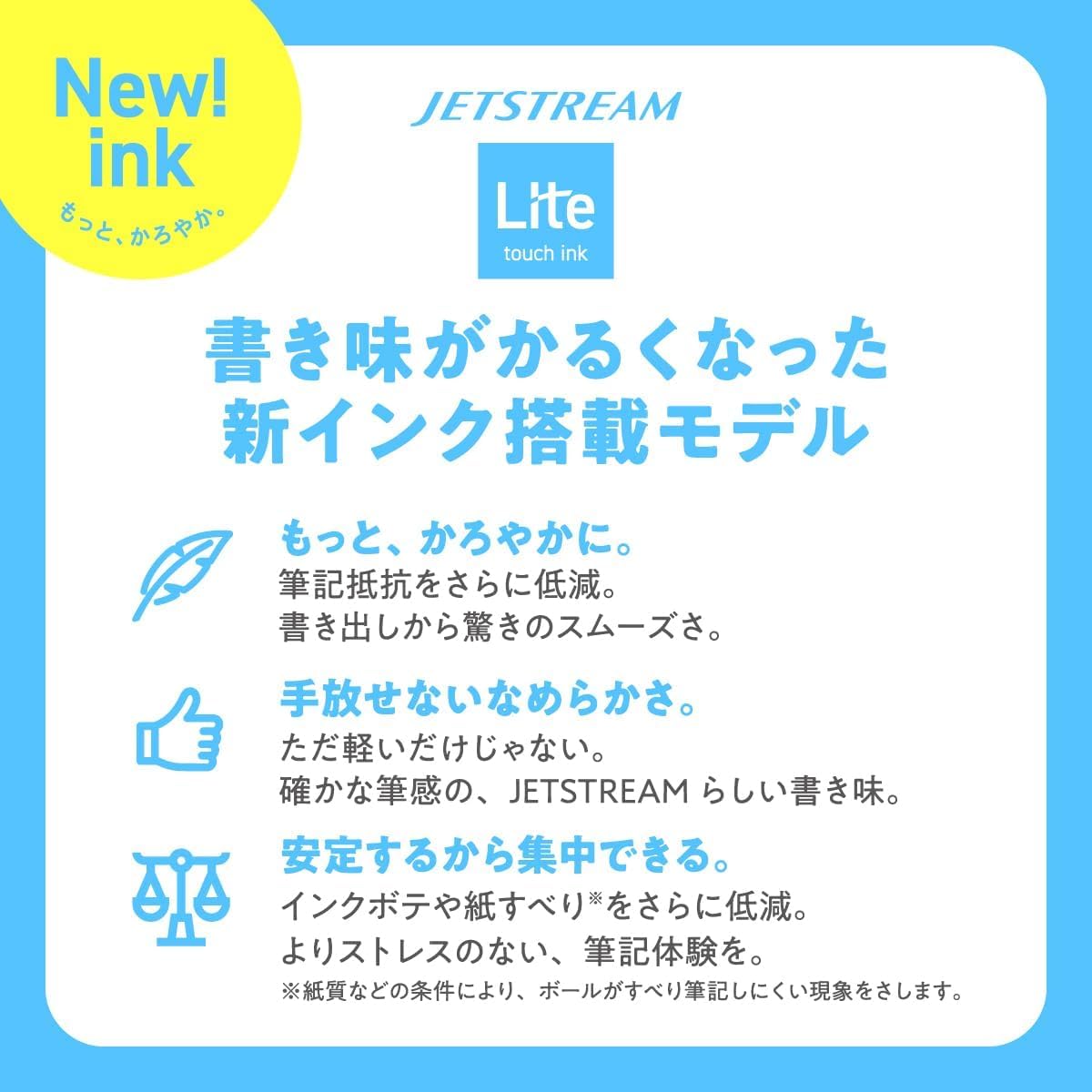 三菱鉛筆 Uni Jetstream Single Ballpoint Pen, Equipped with 0.7mm Lite Touch Ink (Black), Shell White, SXNLS07.1, Set of 10