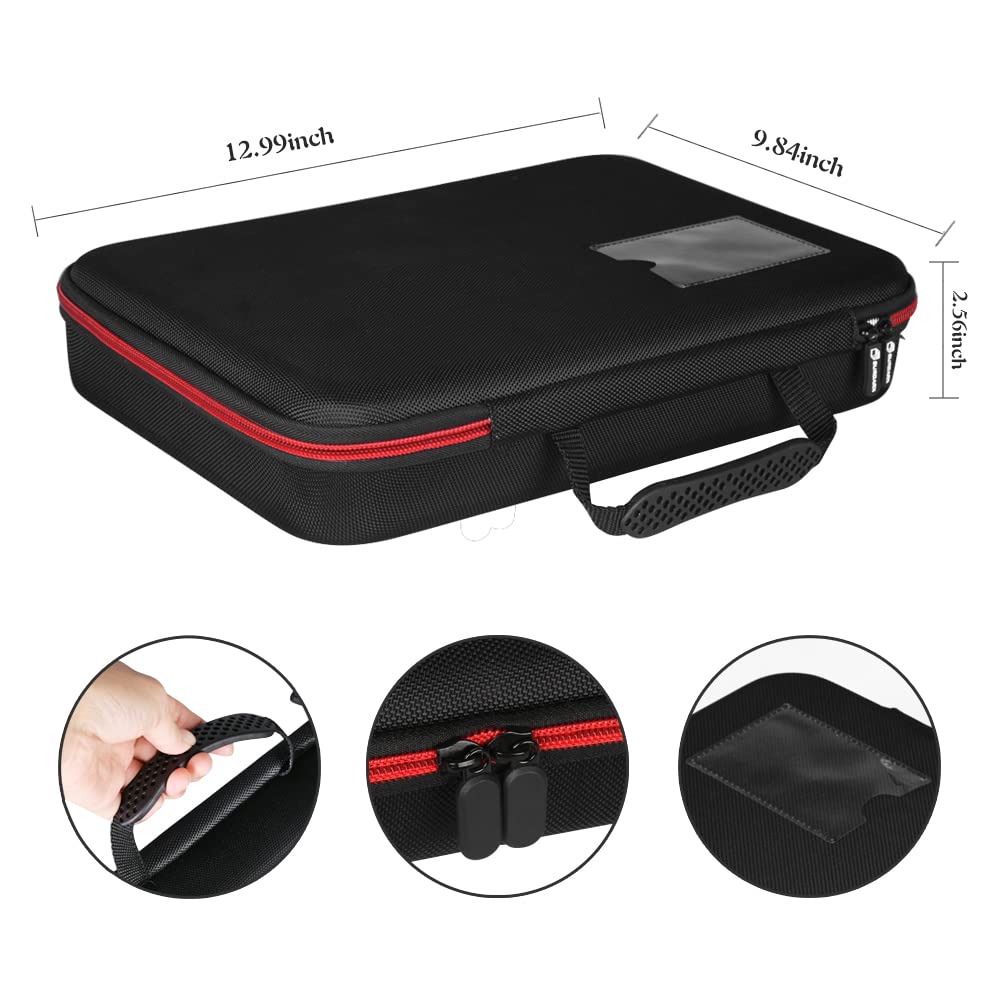 Battery Organizer Storage Box Battery Vault Case Battery Hard Fireproof Waterproof Explosionproof Holder Box with Tester BT-168 Checker Carrying Case Container Bag Fit for 200+ Batteries AA AAA C D 9V