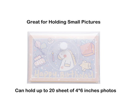 YESSART 4x6 Plastic Envelopes Hook Loop Closure Coupon Receipt Storage Holder 40 Pack