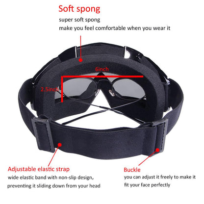 ATV Dirt Bike Goggles 2-Pack for Men Women - Motorcycle Motocross MX Riding UTV Helmet Offroad UV400 Anti-Scratch Fog Dustproof for Adults Youth Kids (Color+Clear)
