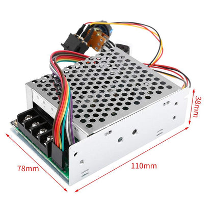 PWM DC Motor Speed Controller, DC10V-55V PWM Brushed DC Motor Controller, Adjustable DC Motor Speed Controller, CW CCW Reversible Switch with Digit Display, for DC Brush Motor