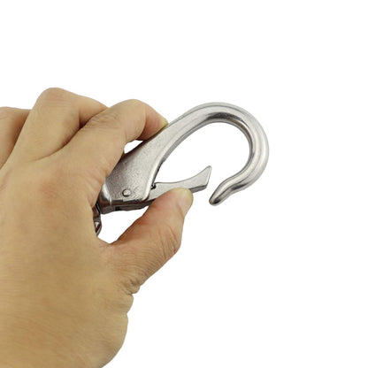 Stainless Steel 304 Swivel Eye Snap Hooks Size3#(M7) Marine Clips Flag Snap Spring Pet Buckles （Pair）