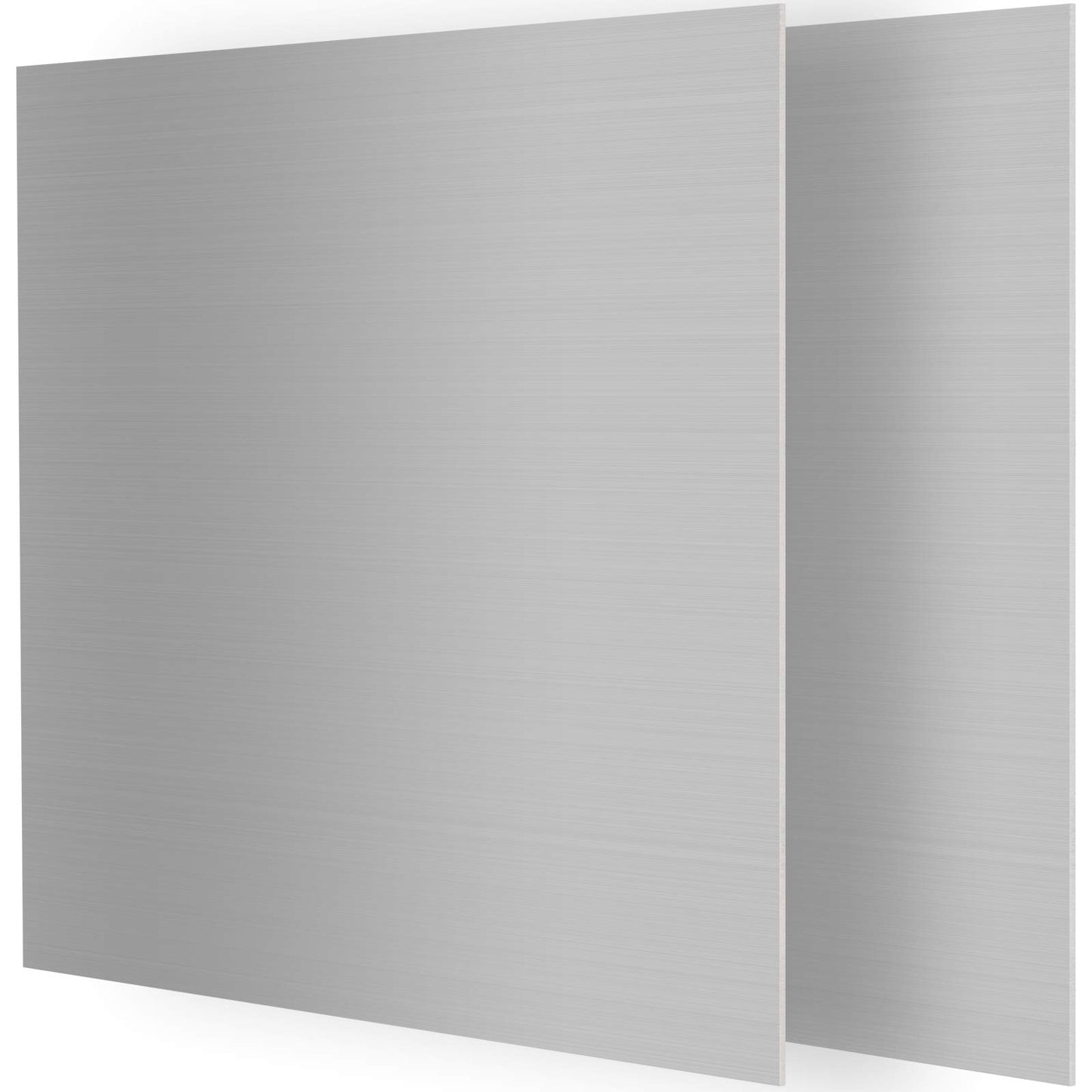 HAKZEON 2PCS Aluminum Sheet Metal Plate 12 x 12 x 1/16 Inch Thin Premium 6061 Aluminum Plate Covered with Protective Film for Construction, Elevator, Transportation, Electronics, Aviation