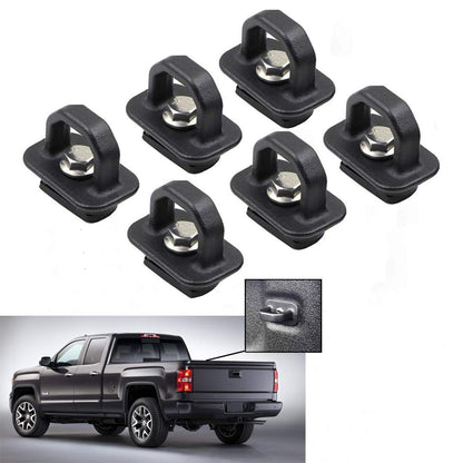 Tie Down Anchors 6Pcs Truck Bed Side Wall Anchor fit for 07-22 Chevy Silverado/GMC Sierra,15-22 Chevy Colorado/GMC Canyon DZ97903