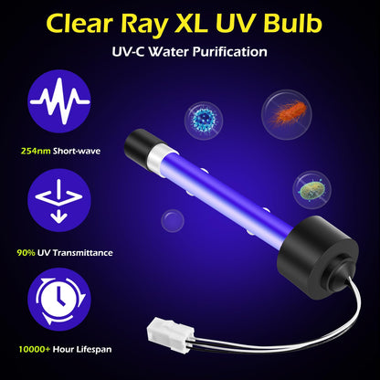 6472-841 Clear Ray XL Replacement Bulb for Jacuzzi Spa J-200 J-300 J-400, UV Bulb Replacement for Sundance Spas Hot Tub (1)