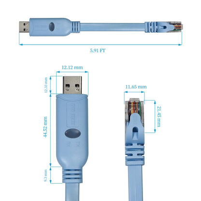 DSD TECH SH-RJ45K USB to RS485 Serial Cable with RJ45 Interface and Built-in FTDI chip