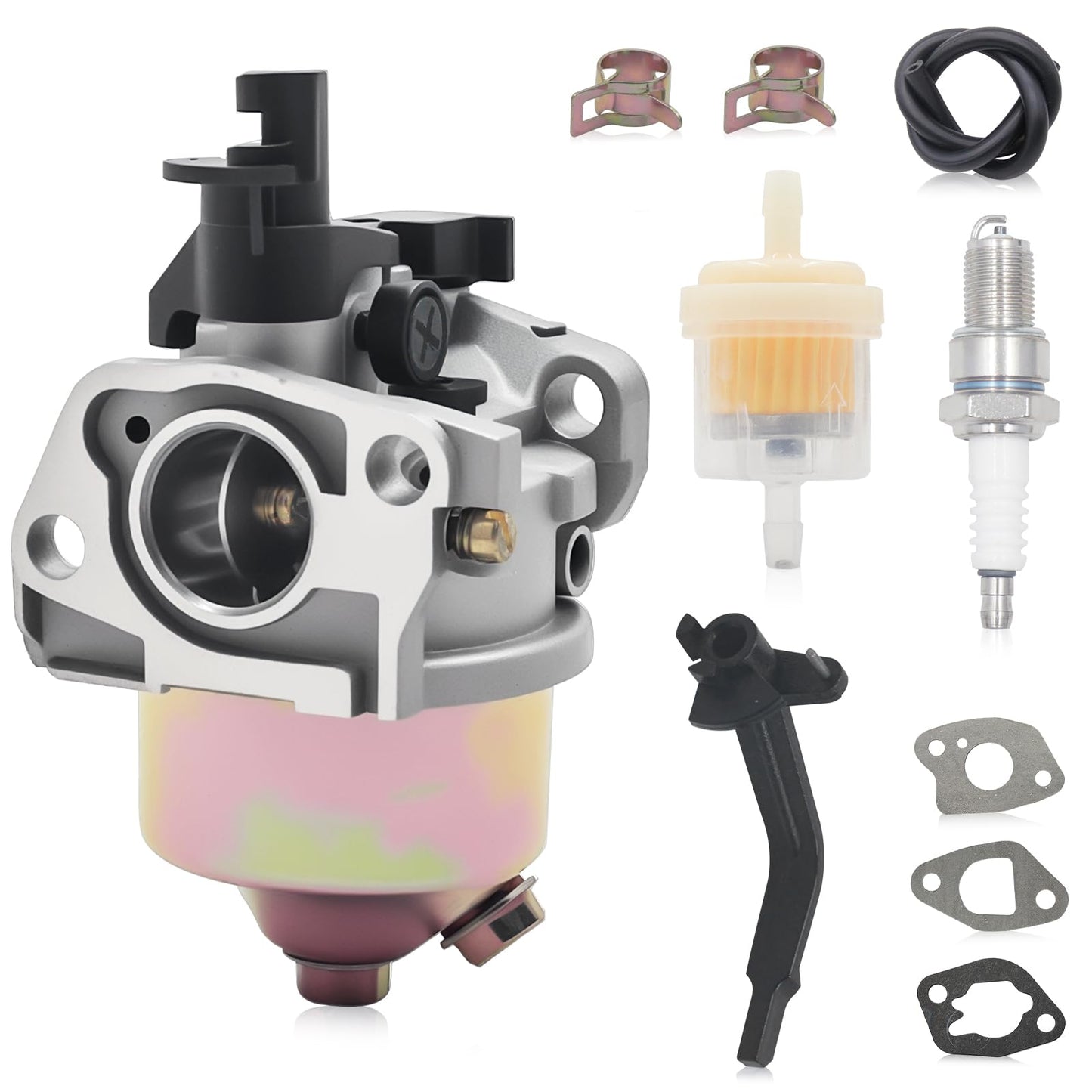Triumilynn 196cc Carburetor for Champion Power Equipment 3500 4000 3000 Watt, 6.5 HP OHV Engine Carburateur, 46561 46558 46539 46551 46555 40026 46514 45633, 196cc Carburateur