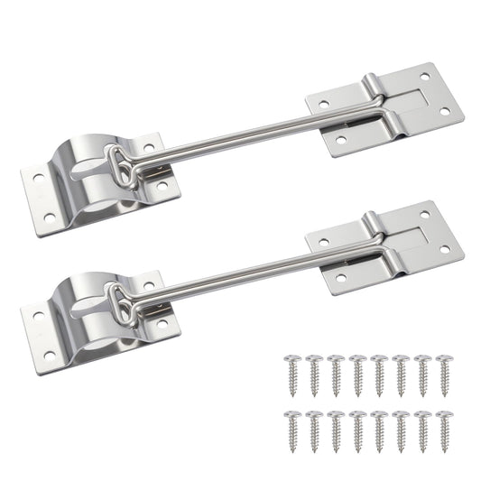 ChimimeDecor RV Door Latch 304 Stainless Steel Trailer Door Holder Camper Door Latch 6 inches RV Door Holder Metal T-Style RV Door Latches for Camper RV Trailer, Cargo,Truck, Motorhome