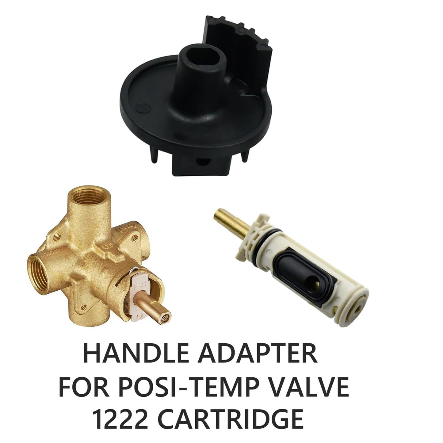 Shower Handle Repair Kit 100657 Replacement for Moen PosiTemp and Moentrol Tub Valve Chrome