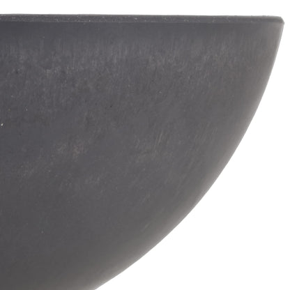 Arcadia PSW M30DC Garden Bowl, 12 by 4.5-Inch, Dark Charcoal