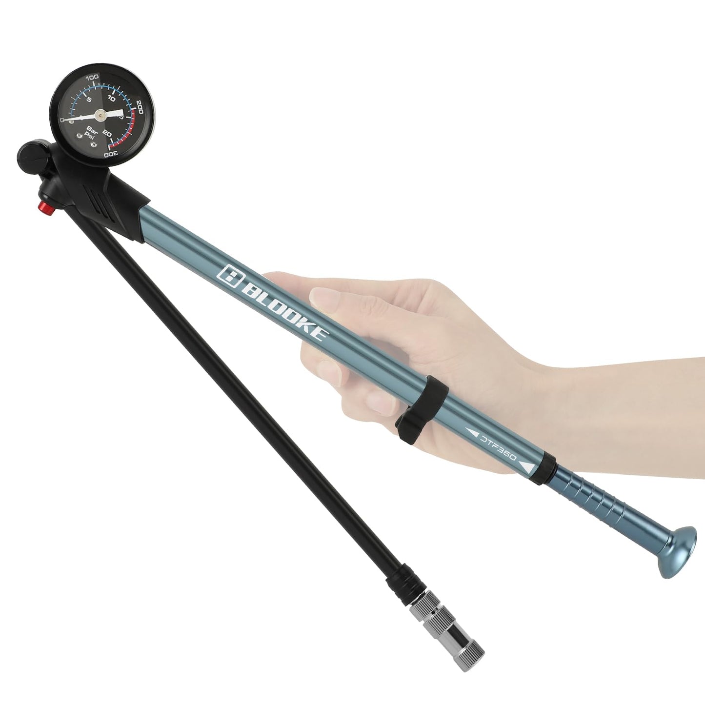 Shock Pump with 300psi High Pressure Air Portable Mini for Front Fork Rear Suspension Motorcycle, for Bike Motorcycle Lovers