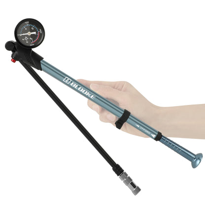 Shock Pump with 300psi High Pressure Air Portable Mini for Front Fork Rear Suspension Motorcycle, for Bike Motorcycle Lovers