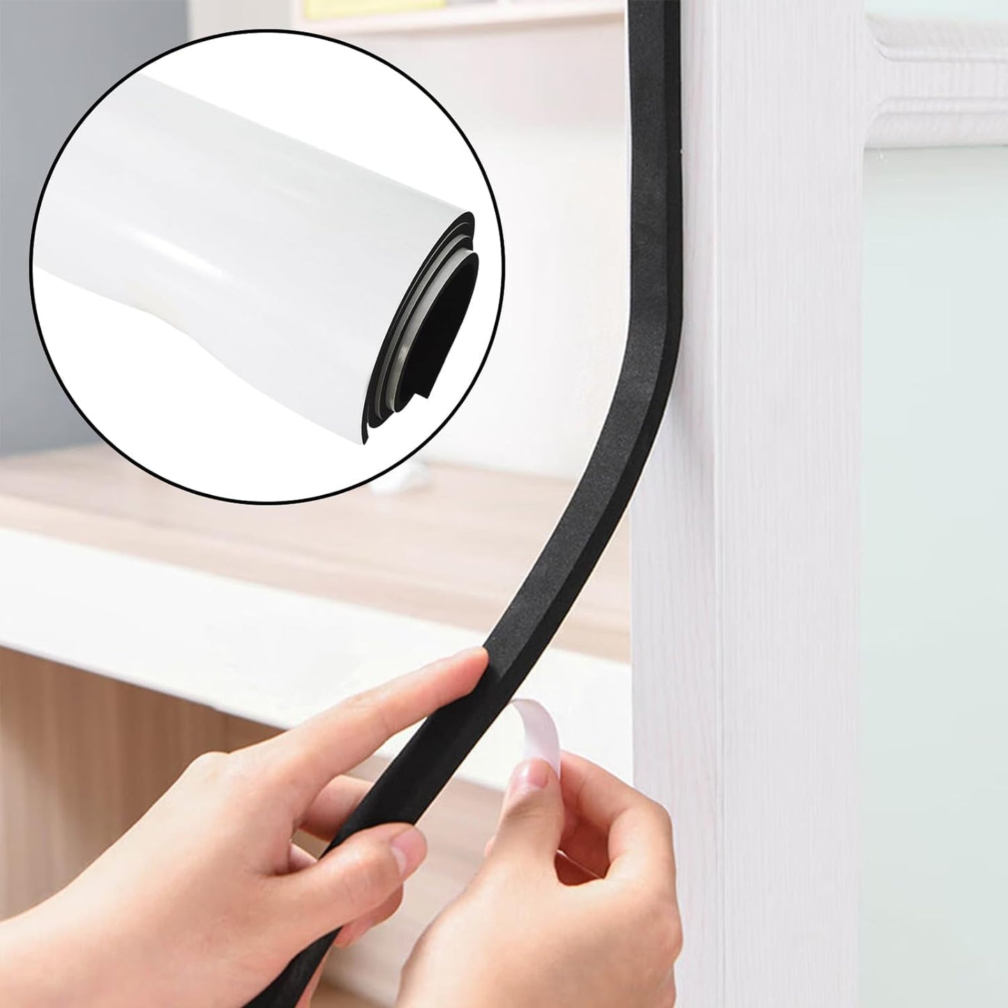 Uotyle Black Sponge Foam Rubber Sheet, EVA Foam Roll 72"x17"x0.25" Thick High Density Craft Foam for Cosplay Costumes, Crafts, DIY Projects