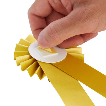 24-Pack Award Ribbons - Participation Decorations, Rosette Ribbons, 1st, 2nd, and 3rd Place Recognition Awards for Spelling Bees, Science Fairs, Talent Shows, Gold, Silver, Bronze