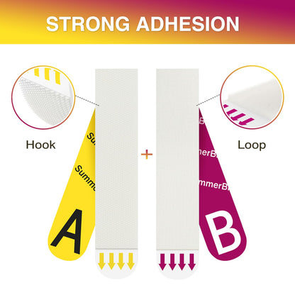 Picture Hanging Strips Heavy Duty XL 50 Pairs/100Strips, Damage Free Hanging Picture Hangers, Removable Adhesive Hook and Loop Wall Strips, Frame Stickers No Nails for Home Decor Wall Posters