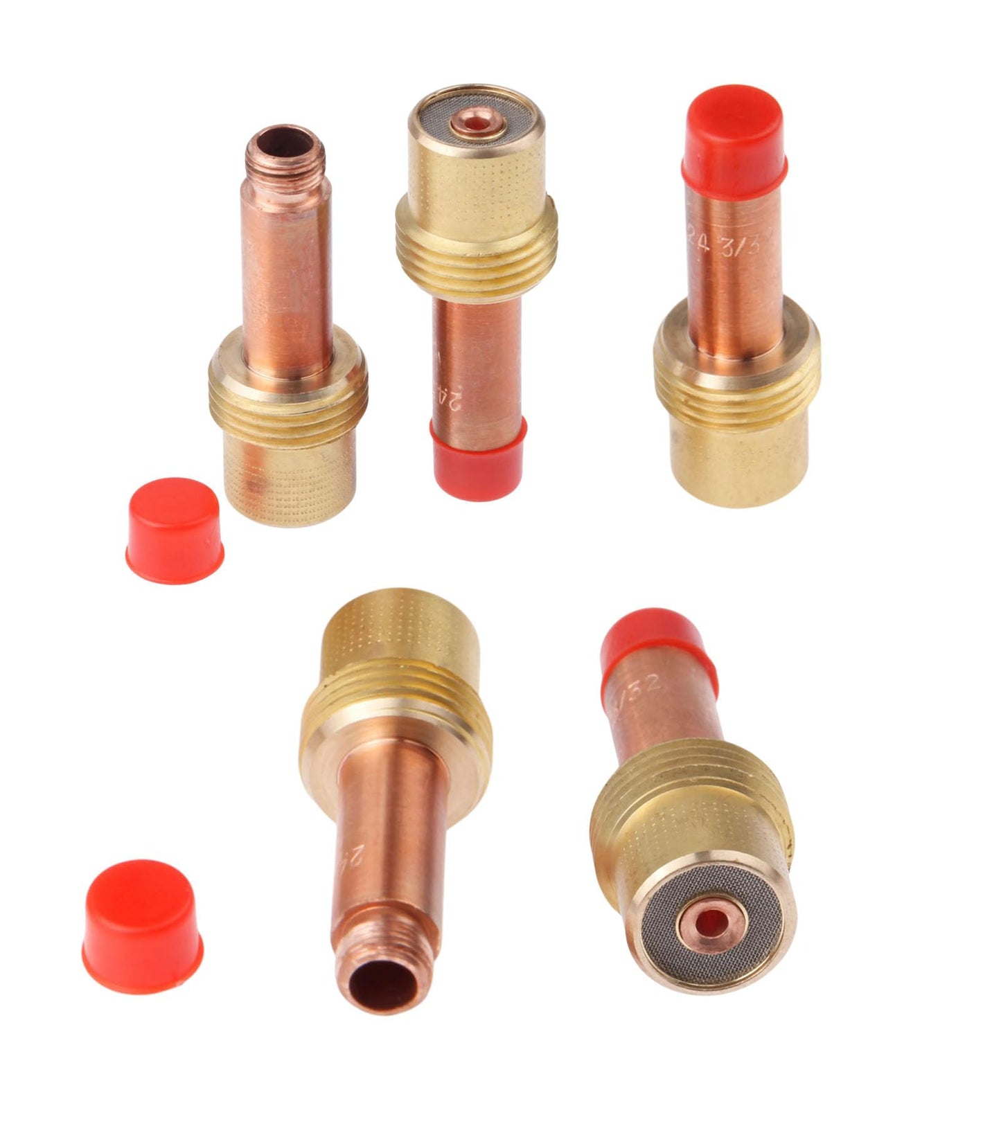 5PCS 45V26 Gas Lens Collet Body, 3/32'' Mtsooning Replacement for TIG Welding Torch 17/18/26 54N Ceramic Cups