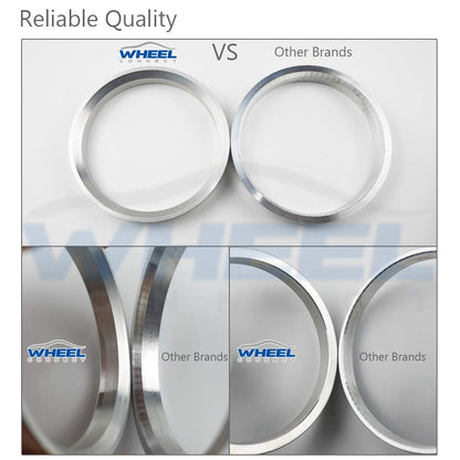 WHEEL CONNECT Hub Centric Rings, 106 to 78.1, Set of 4, Aluminium Alloy Hubrings, O.D:106 (106.1) - I.D:78.1mm. A